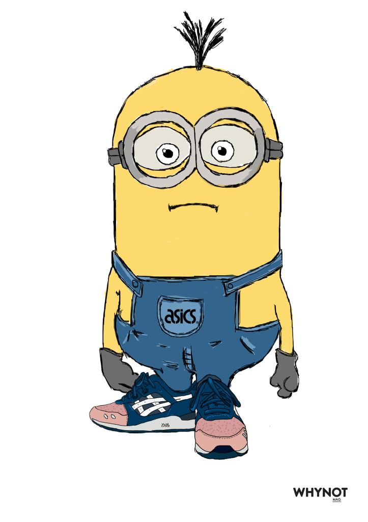 minion sneakerhead - asics gel lyte - whynotmag