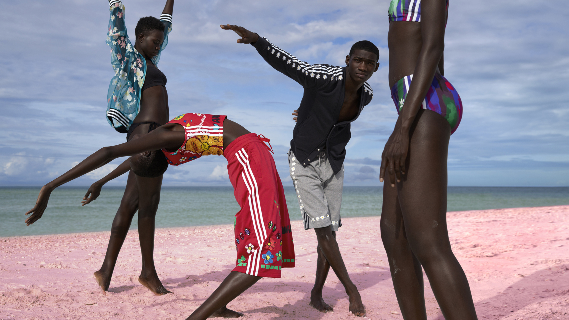 adidas originals by pharrell williams pink beach