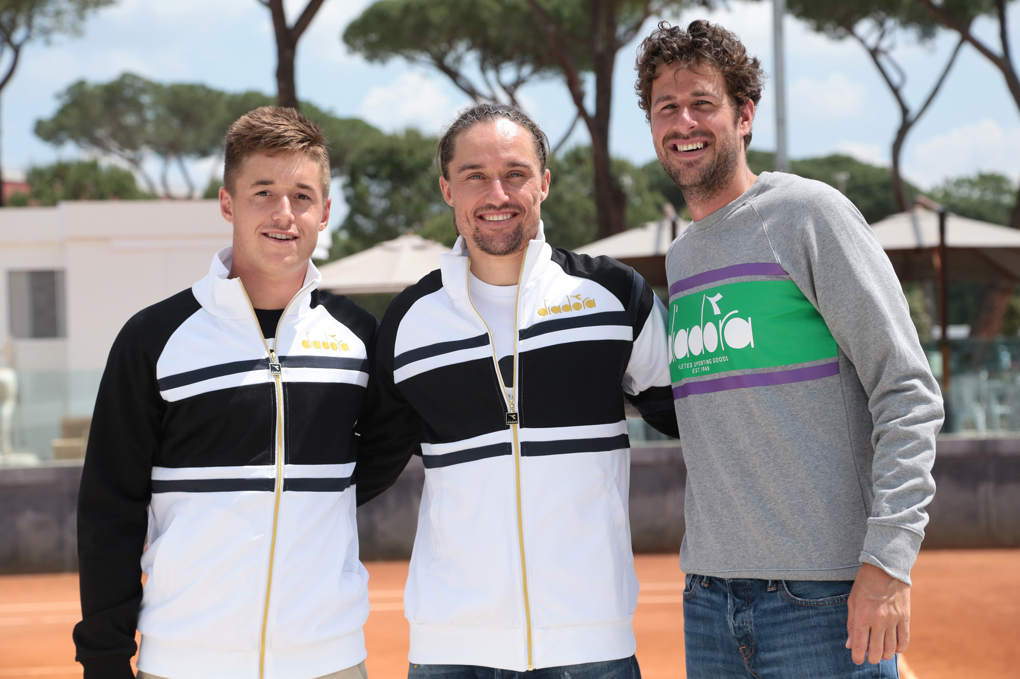 Liam Cruana, Alexandr Dolgopolov e Robin Haase