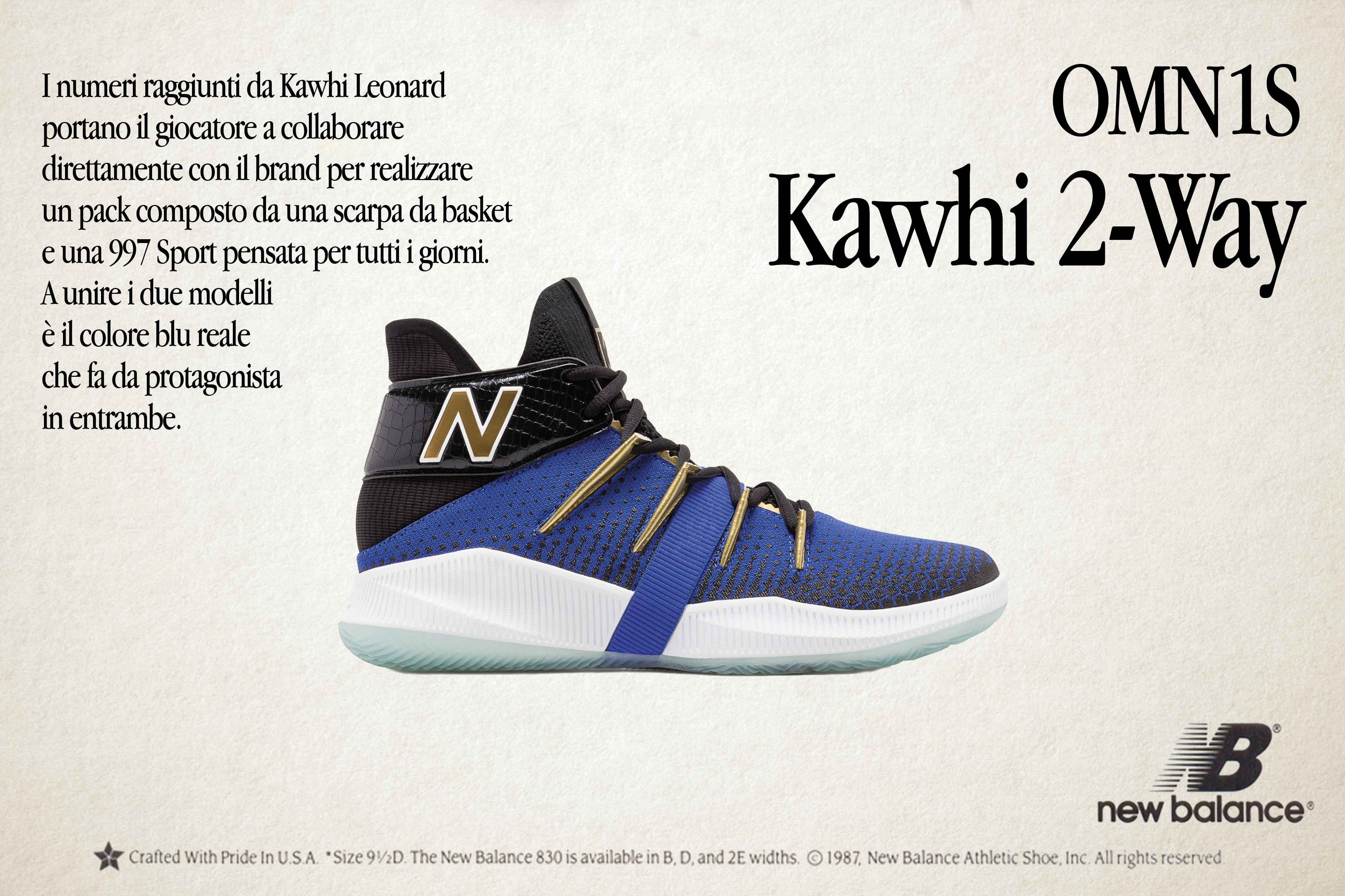 New Balance in NBA con Leonard Kawhi