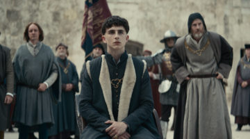 The King - Steven Elder, Timothée Chalamet, Sean Harris - Photo Credit: Netflix